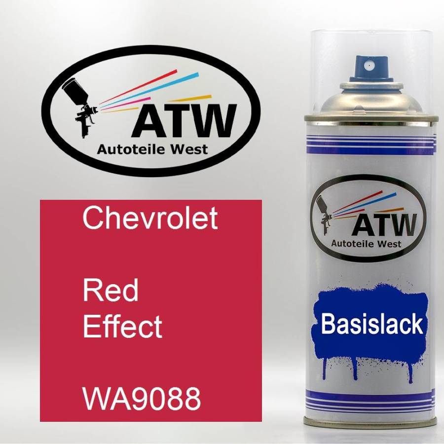 Chevrolet, Red Effect, WA9088: 400ml Sprühdose, von ATW Autoteile West.